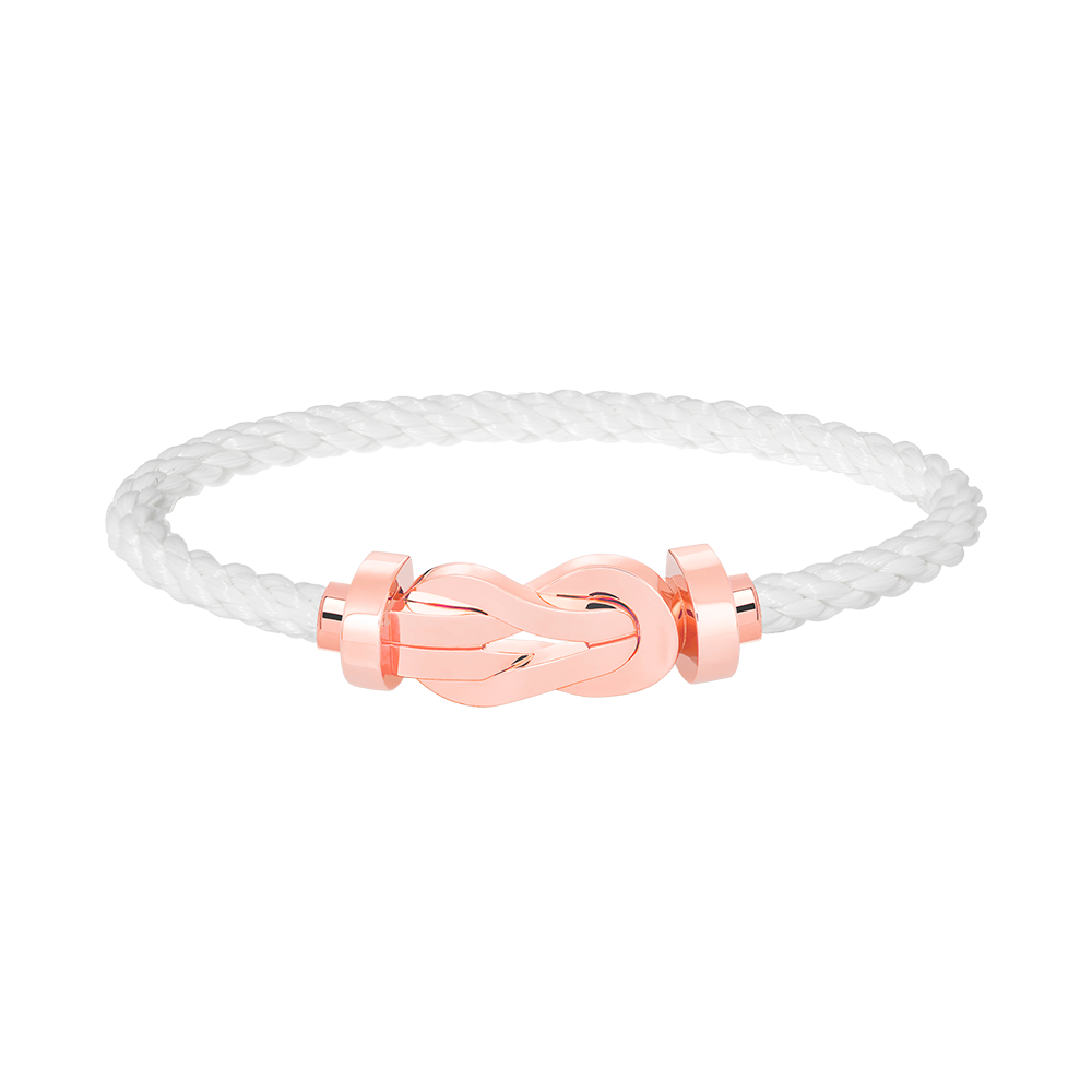 ??MIRA?¡¥CHANCE LARGE 8 FIGURE BUCKLE NO DIAMOND BRACELET ROSE GOLD
