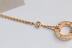 ??MIRA?¡¥LOVE NECKLACE ADJUSTABLE ROSE GOLD 2 DIAMOND