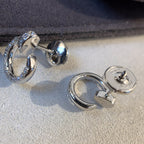 ??MIRA?¡¥JUSTE EARRINGS SILVER DIAMONDS
