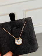 ??MIRA?¡¥AMULETTE ROSE GOLD MOP NECKLACE