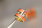 ??MIRA?¡¥MINI POP H EARRINGS ORANGE