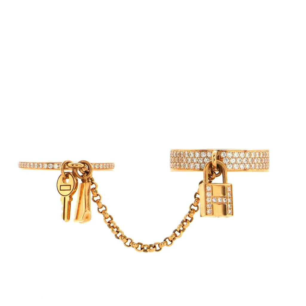??MIRA?¡¥HM KELLY CLOCHETTE DOUBLE RING IN  WITH DIAMONDS