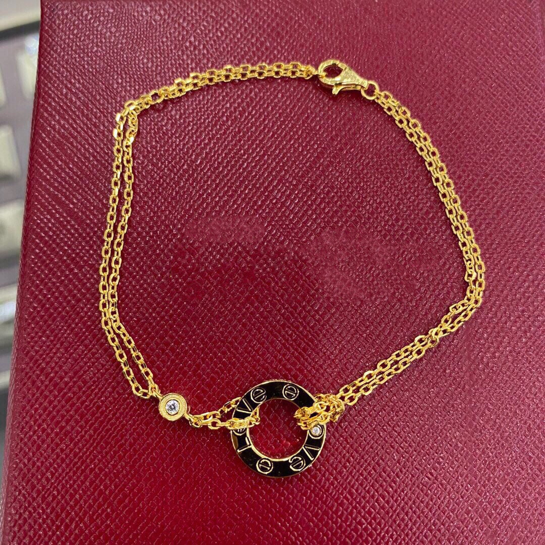 ??MIRA?¡¥LOVE BRACELET 2 DIAMOND