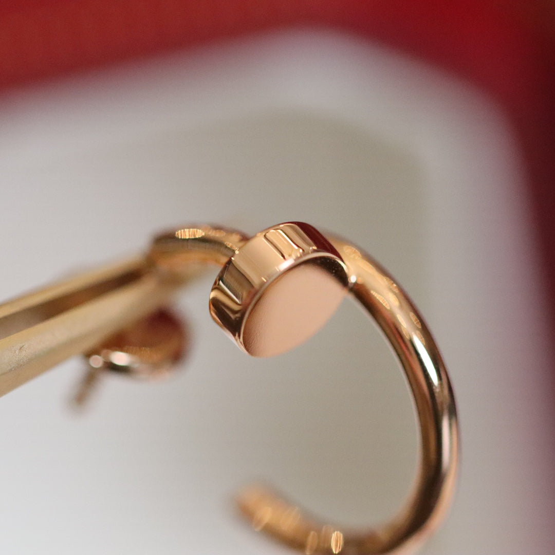 ??MIRA?¡¥JUSTE EARRINGS PINK GOLD
