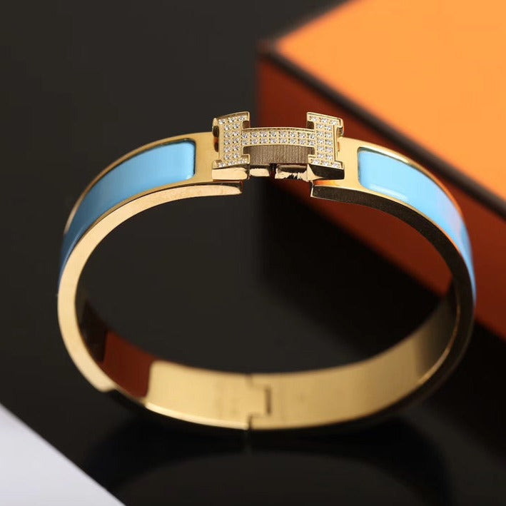 ??MIRA?¡¥H CLOUD BLUE BRACELET GOLD DIAMOND