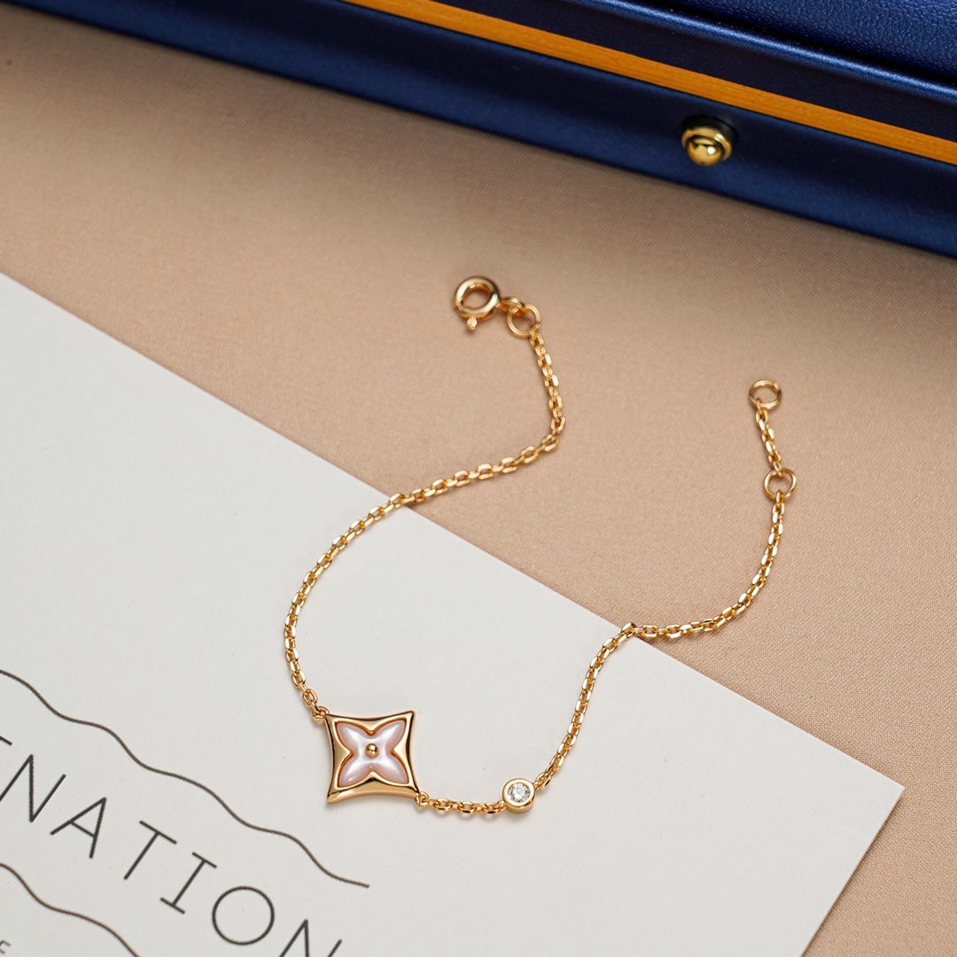 ??MIRA?¡¥STAR 1 DIAMOND PINK GOLD BRACELET
