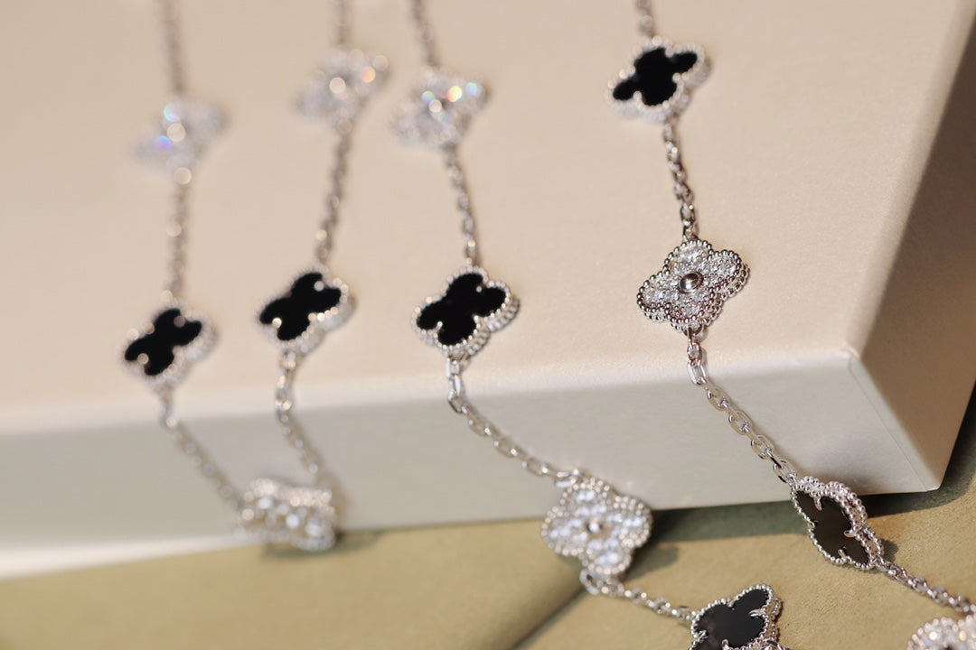 ??MIRA?¡¥CLOVER 20 MOTIFS ONYX DIAMOND SILVER