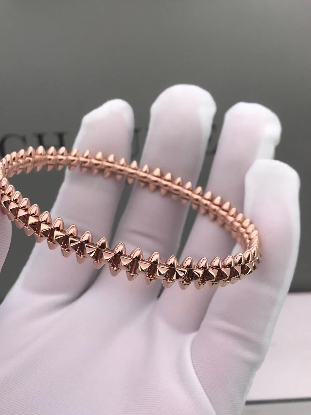 ??MIRA?¡¥CLASH PINK GOLD BRACELET