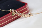 ??MIRA?¡¥CLASH PINK GOLD NECKLACE