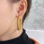 ??MIRA?¡¥CLASH HOOP EARRINGS