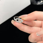 ??MIRA?¡¥RONDE SMALL SILVER DIAMOND RING