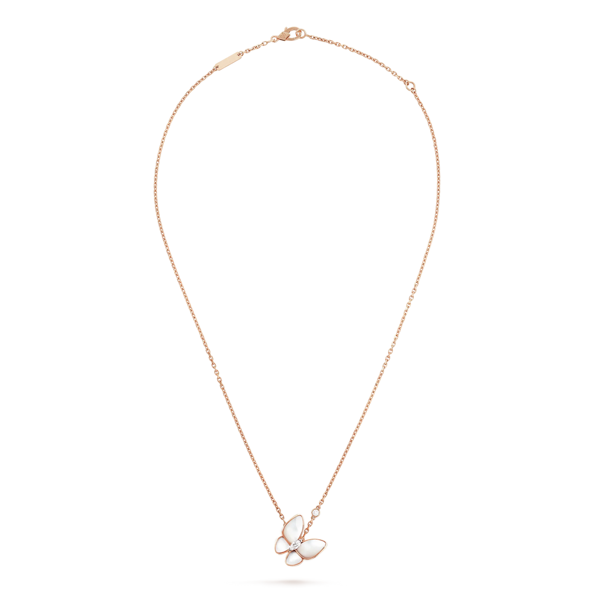 ??MIRA?¡¥BUTTERFLY MOP DIAMOND NECKLACE