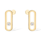 [MIRA] MOVE UNO SMALL 1 DIAMOND EARRINGS
