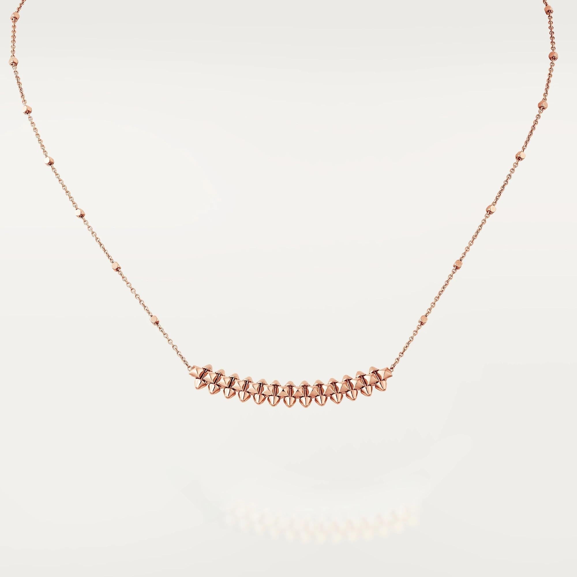 ??MIRA?¡¥CLASH PINK GOLD NECKLACE