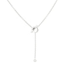 ??MIRA?¡¥FINESSE SILVER DIAMOND NECKLACE