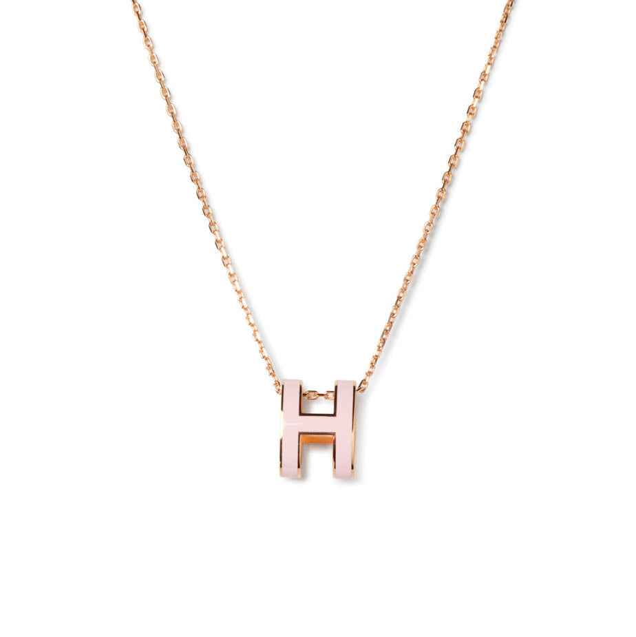 ??MIRA?¡¥POP H PEDANT PINK GOLD