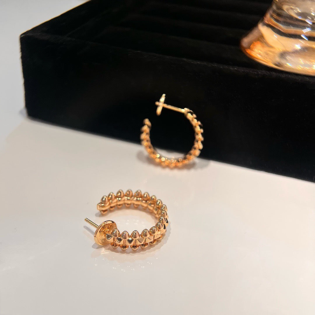 ??MIRA?¡¥CLASH SMALL HOOP EARRINGS