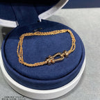 ??MIRA?¡¥FORCE SMALL HORSESHOE  DIAMOND CHAIN ROPE BRACELET