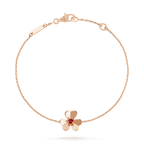 ??MIRA?¡¥FRIVOLE GOLD FLOWER PINK MALACHITE BRACELET