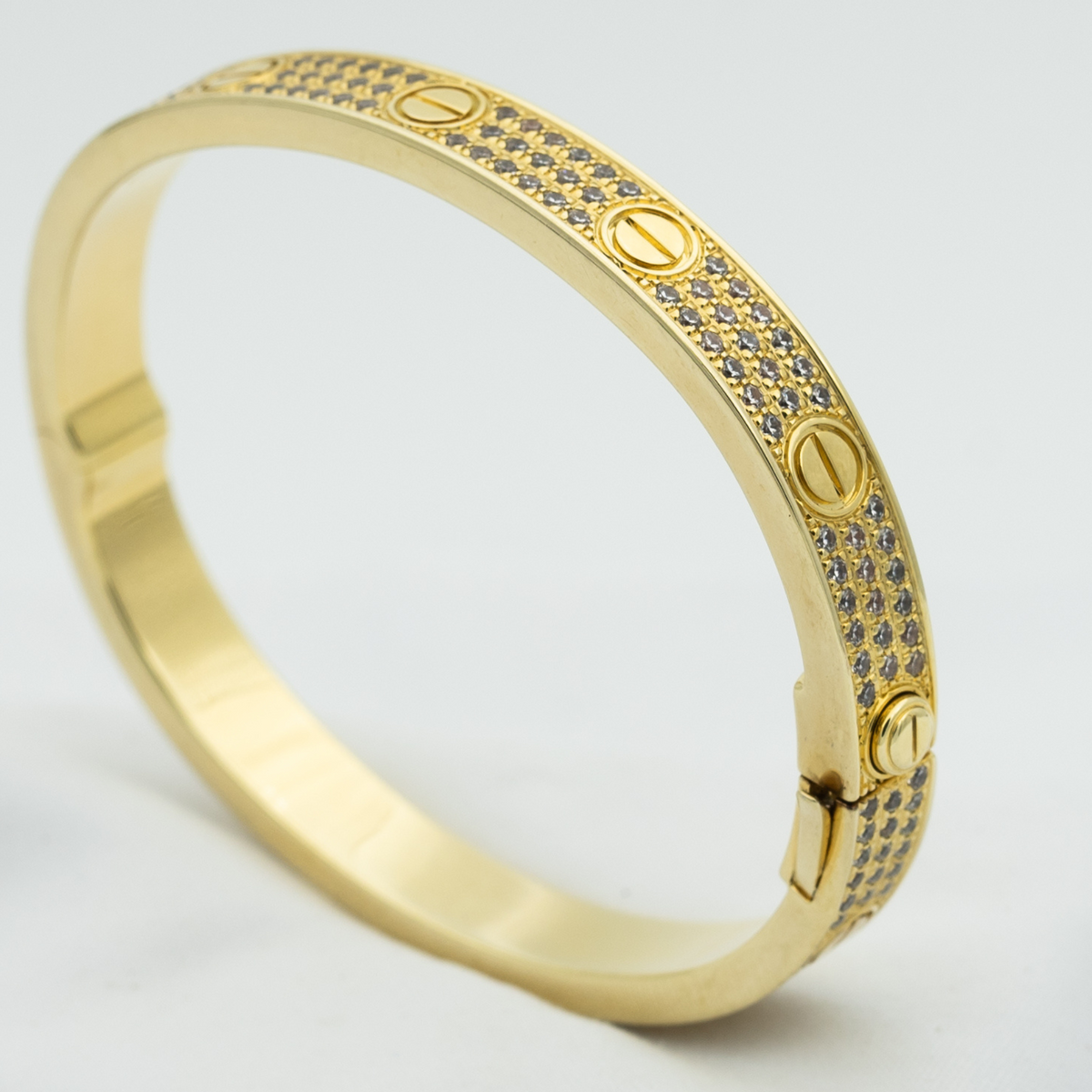 ??MIRA?¡¥LOVE BRACELET 6.1MM DIAMOND-PAVED