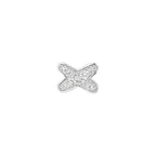 ??MIRA?¡¥JEUX DE SILVER DIAMOND EARRINGS