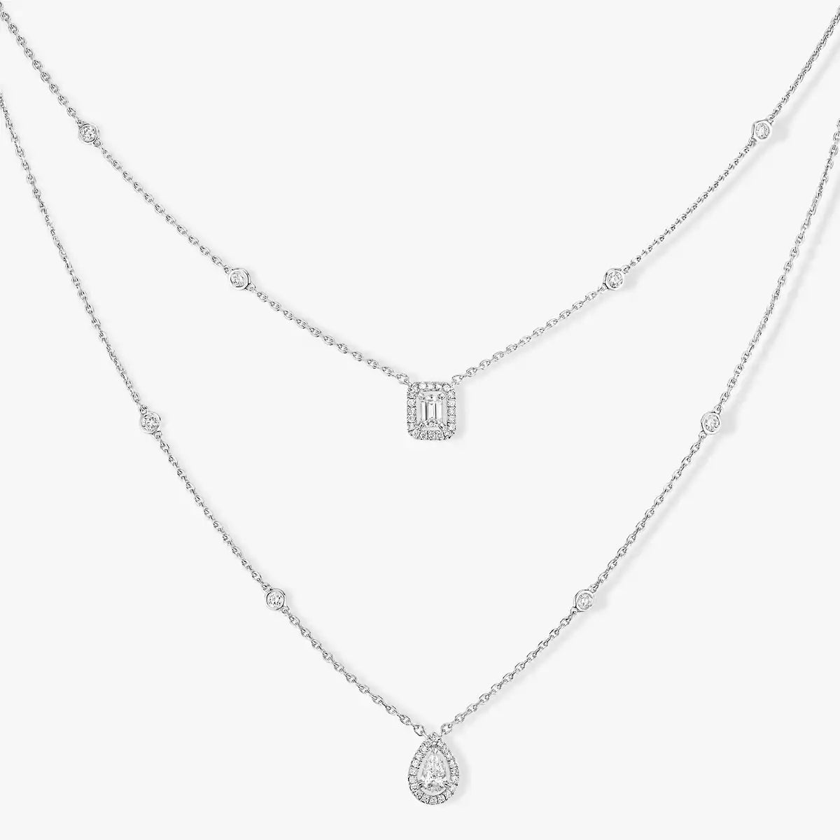 [MIRA] Diamond Necklace My Twin 2 Rows