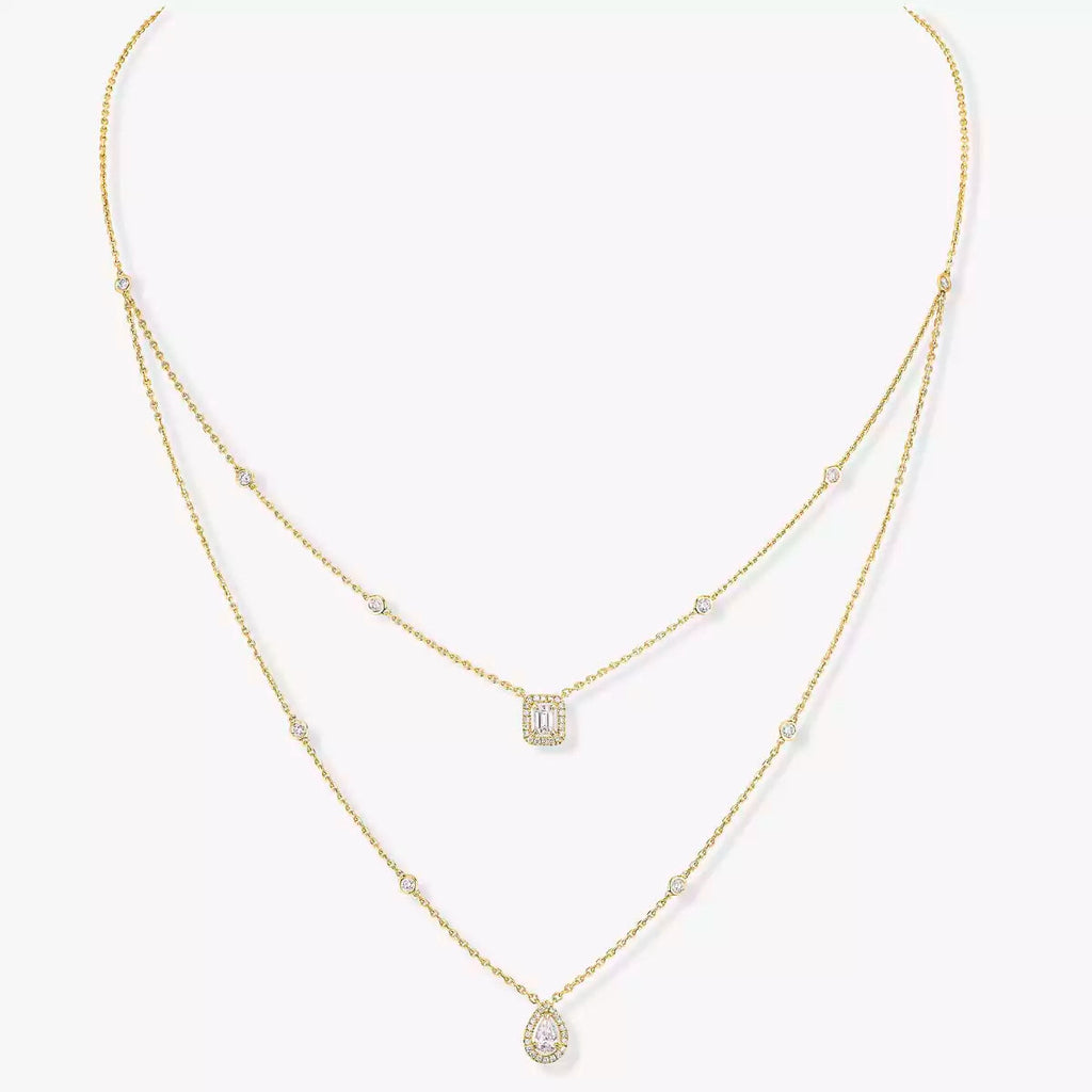 [MIRA] Diamond Necklace My Twin 2 Rows