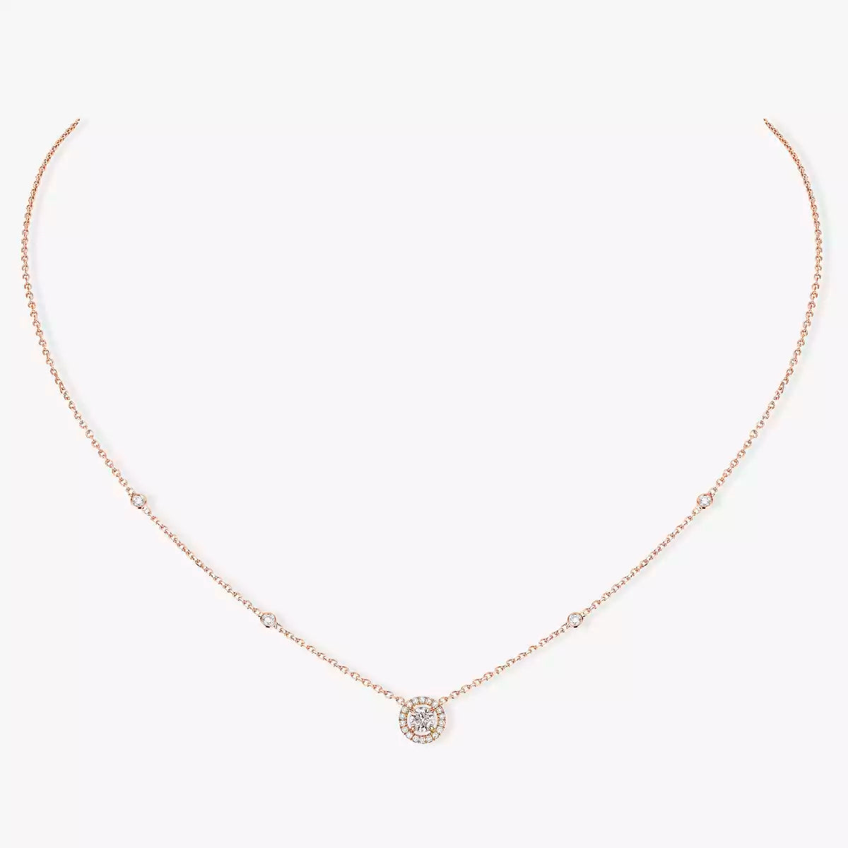 [MIRA] Diamond Necklace 0,20ct Brilliant Shape Joy