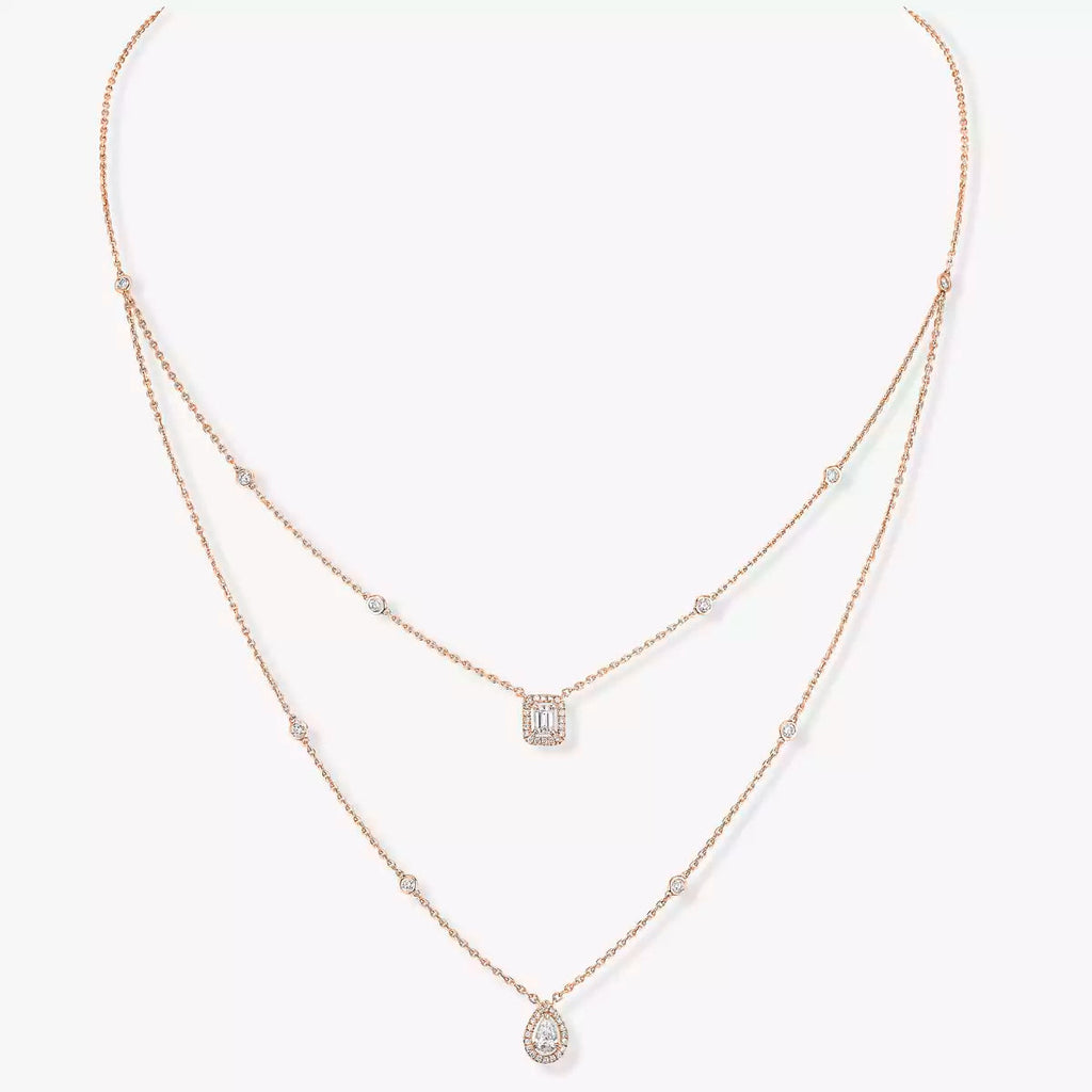 [MIRA] Diamond Necklace My Twin 2 Rows