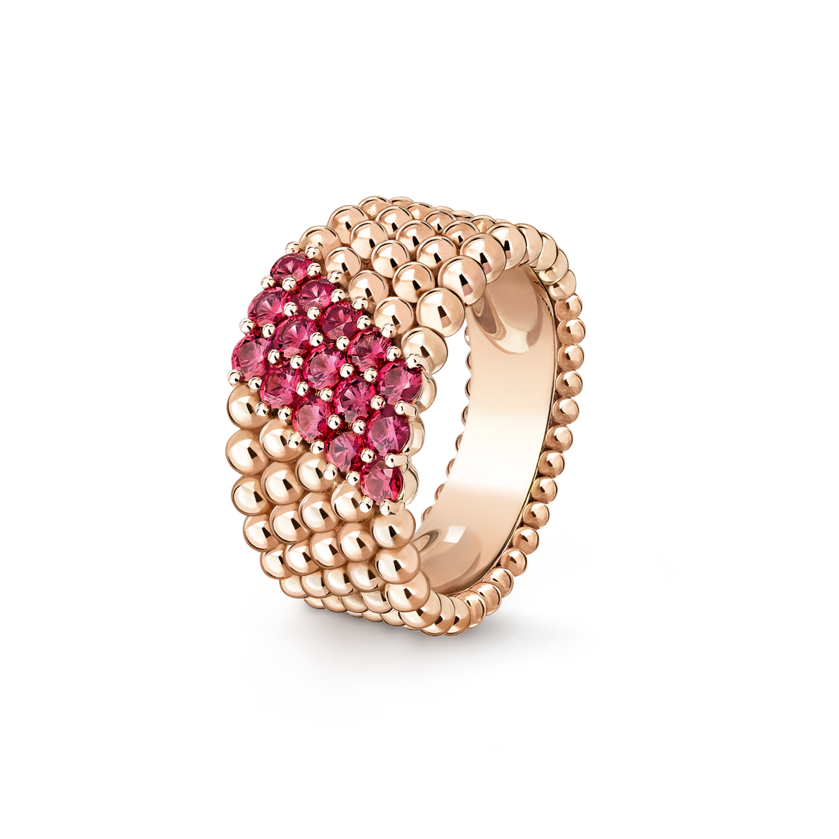 [MIRA]  PERLEE DIAMOND RING ,5-ROW DIAMOND-SET DESIGN