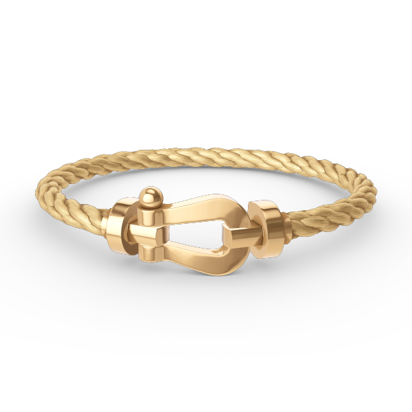 ??MIRA?¡¥FORCE LARGE HORSESHOE NO DIAMOND BRACELET GOLD