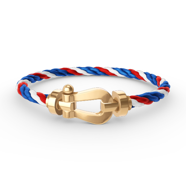 ??MIRA?¡¥FORCE LARGE HORSESHOE NO DIAMOND BRACELET GOLD