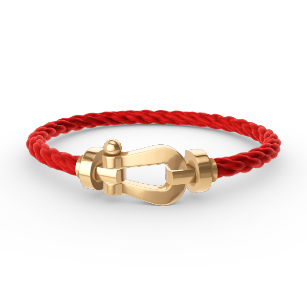 ??MIRA?¡¥FORCE LARGE HORSESHOE NO DIAMOND BRACELET GOLD