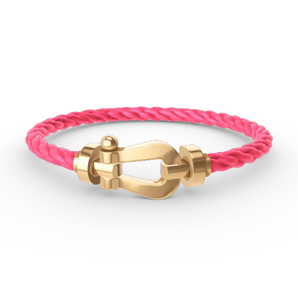 ??MIRA?¡¥FORCE LARGE HORSESHOE NO DIAMOND BRACELET GOLD