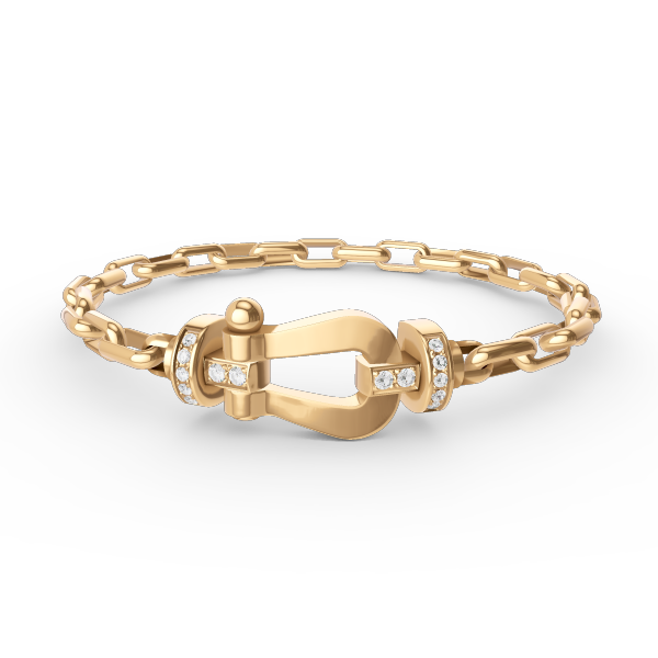 ??MIRA?¡¥FORCE LARGE HORSESHOE CLASP  METAL BRACELET