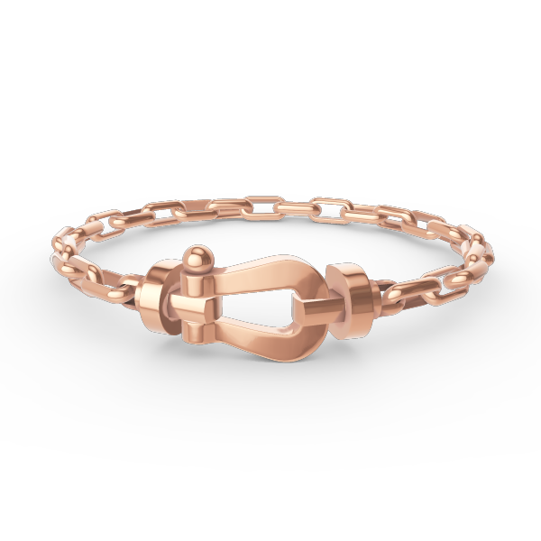 ??MIRA?¡¥FORCE LARGE HORSESHOE CLASP  METAL BRACELET
