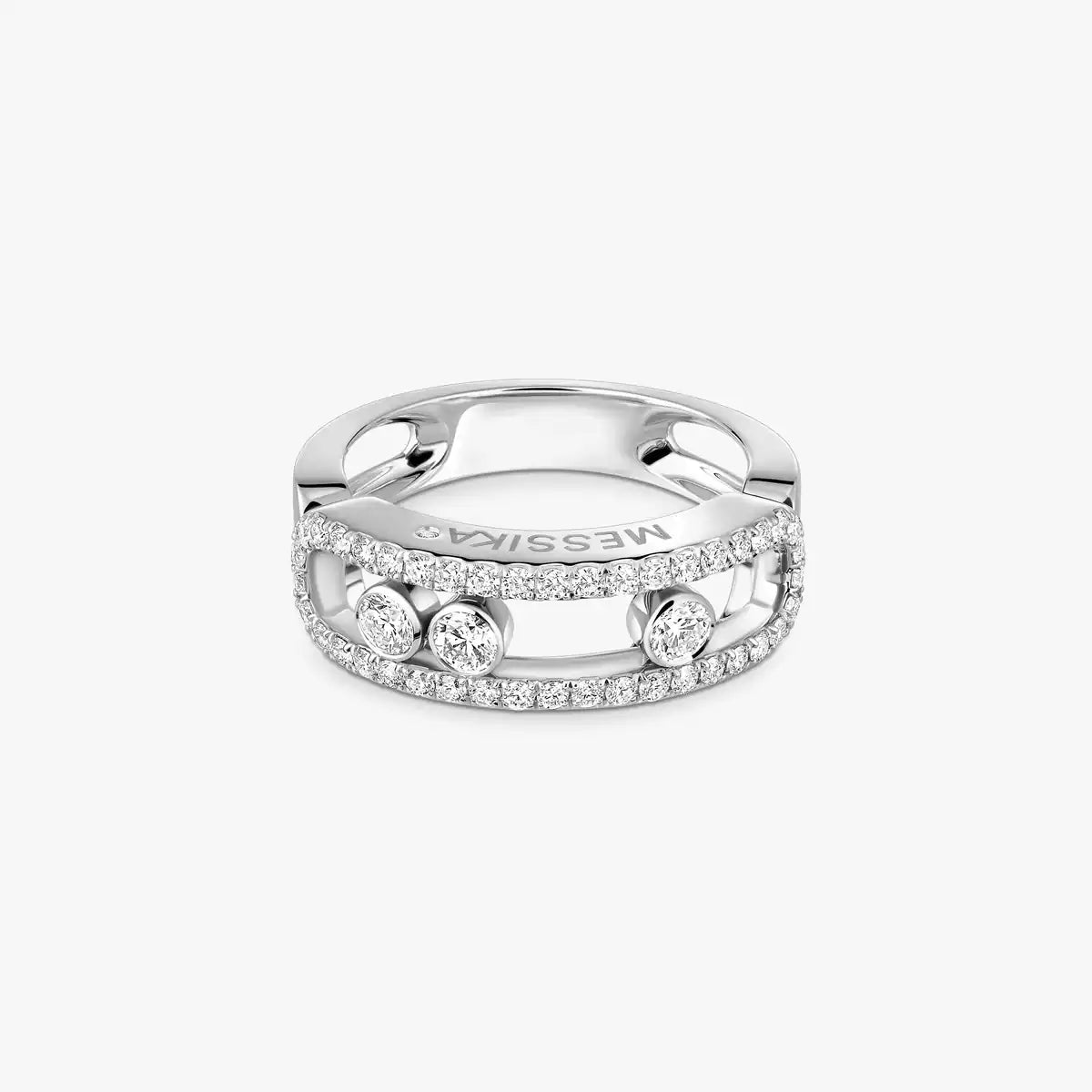 [MIRA]  Move Gold Diamond Pave_ Ring