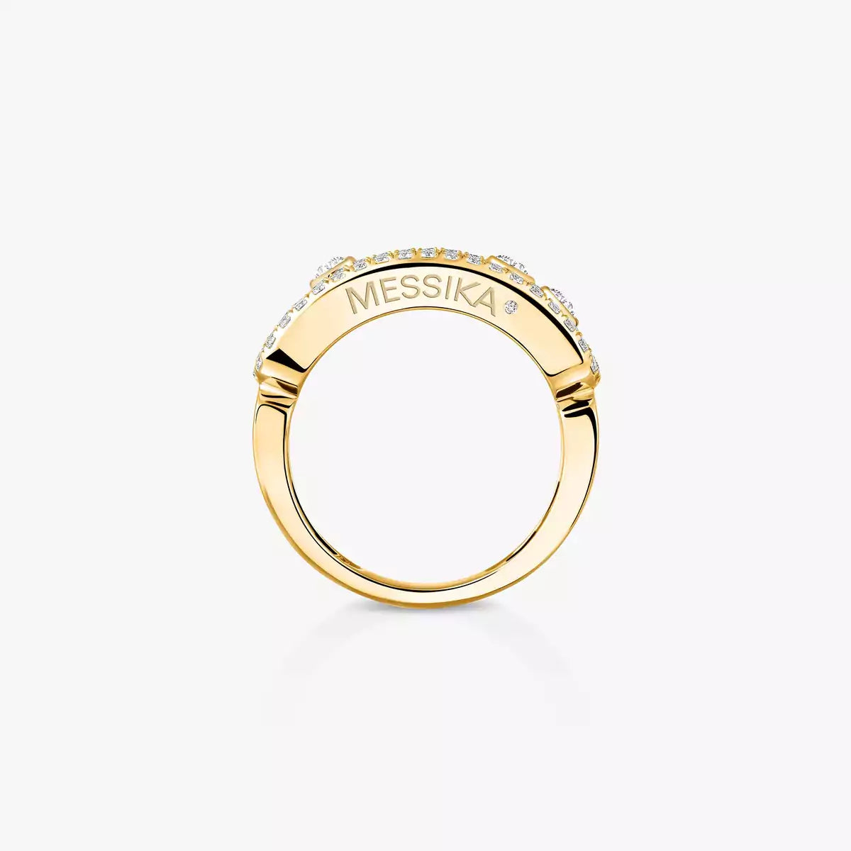 [MIRA]  Move Gold Diamond Pave_ Ring