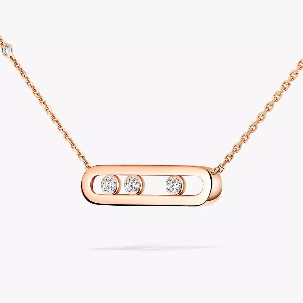 [MIRA]  Baby Move Gold Diamond Necklace