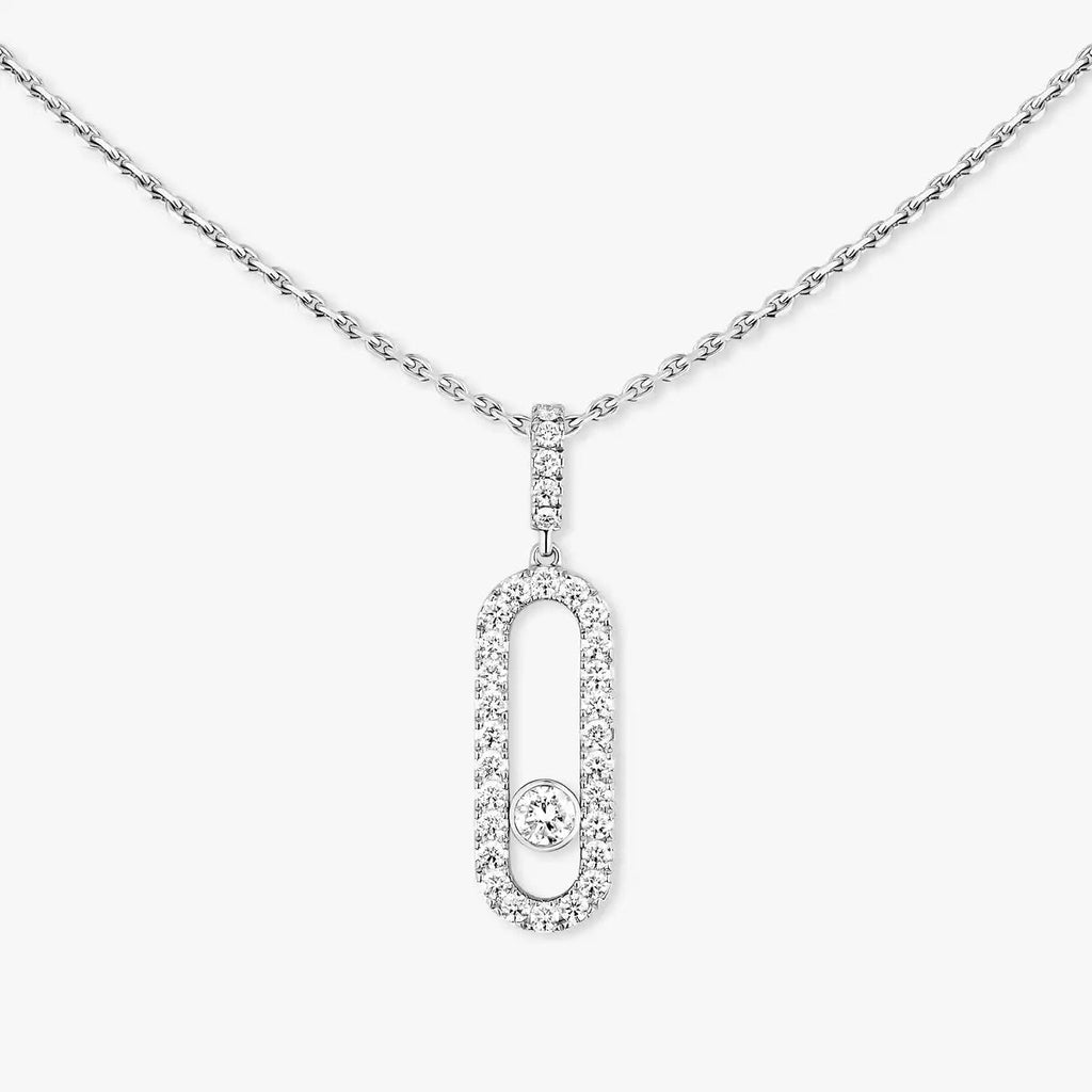 [MIRA] Move Uno Diamond Necklace in Rose Gold