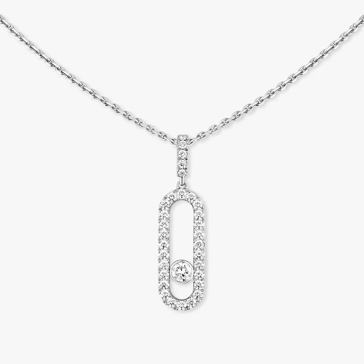 [MIRA] Move Uno Diamond Necklace in Rose Gold