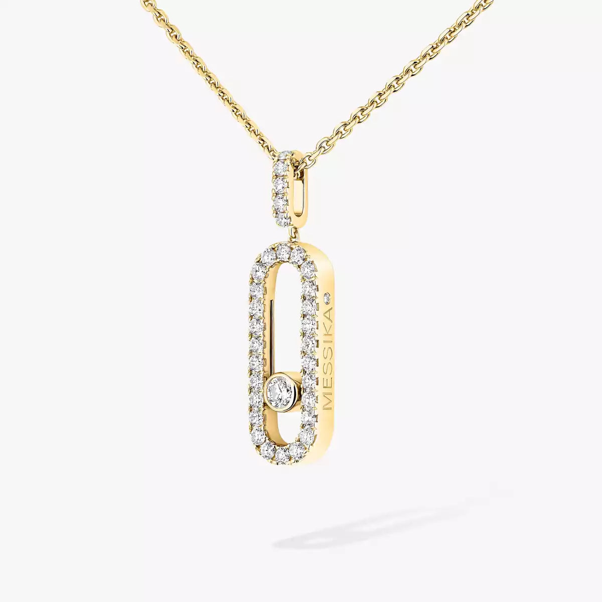 [MIRA] Move Uno Diamond Necklace in Rose Gold