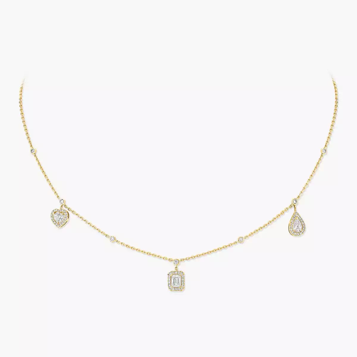 [MIRA] My Twin Diamond Necklace in Silver
