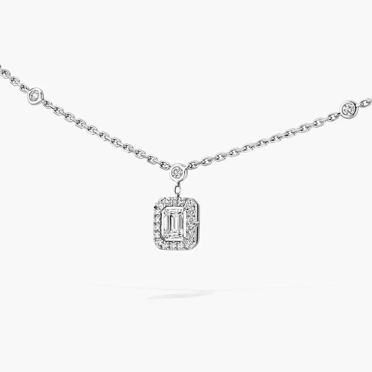 [MIRA] My Twin Diamond Necklace in Silver