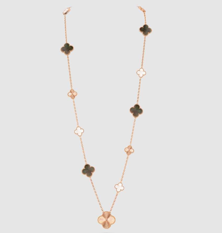 [??MIRA?¡¥] 25 NEW CLOVER 15 MOTIFS GRAY MOTHER-OF-PEARL