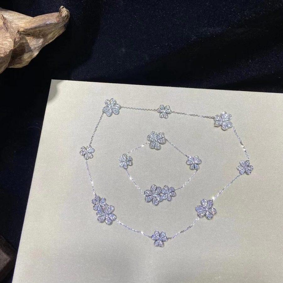 ??MIRA?¡¥FRIVOLE SILVER 5 FLOWERS BRACELET