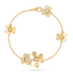 ??MIRA?¡¥FRIVOLE GOLD 5 FLOWERS BRACELET