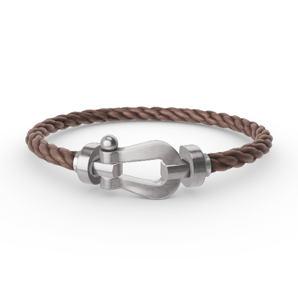 ??MIRA?¡¥FORCE LARGE HORSESHOE NO DIAMOND BRACELET SILVER