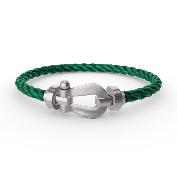 ??MIRA?¡¥FORCE LARGE HORSESHOE NO DIAMOND BRACELET SILVER